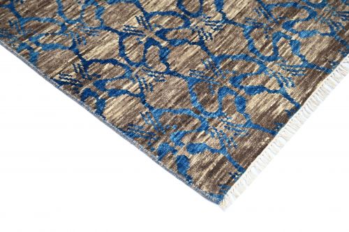 Hand Knotted Contemporary Ikat Rug 7' 9